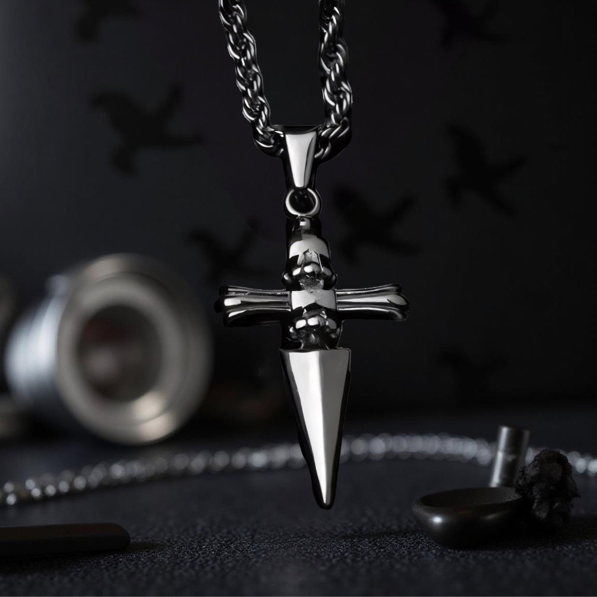 Stainless Steel Judgement Chain Necklace